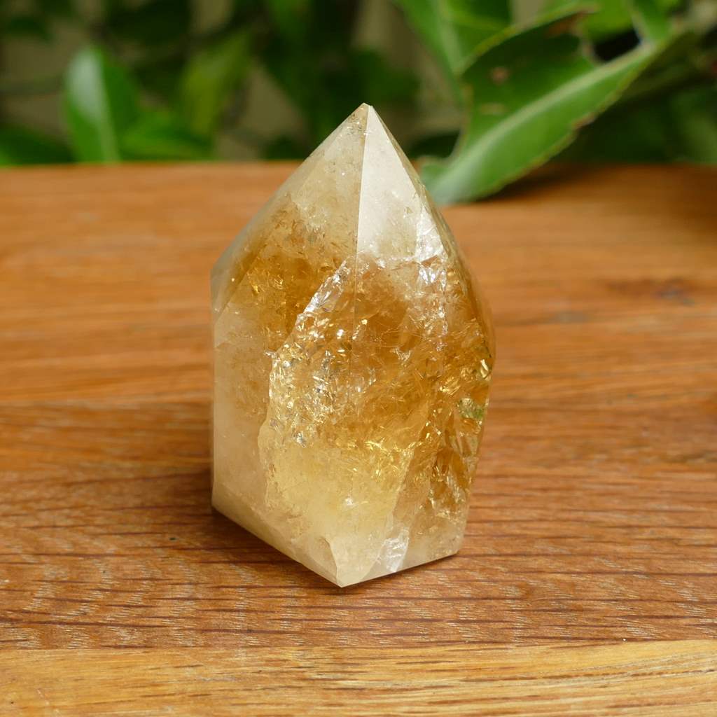 citrine baked polished point