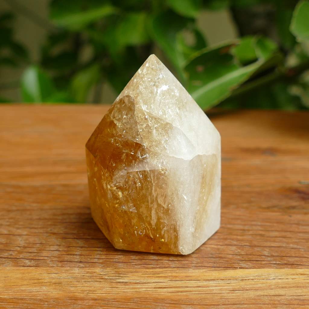 citrine baked polished point