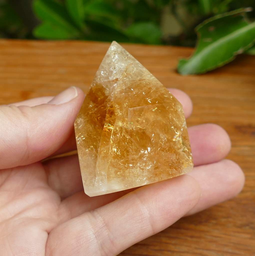 citrine baked polished point