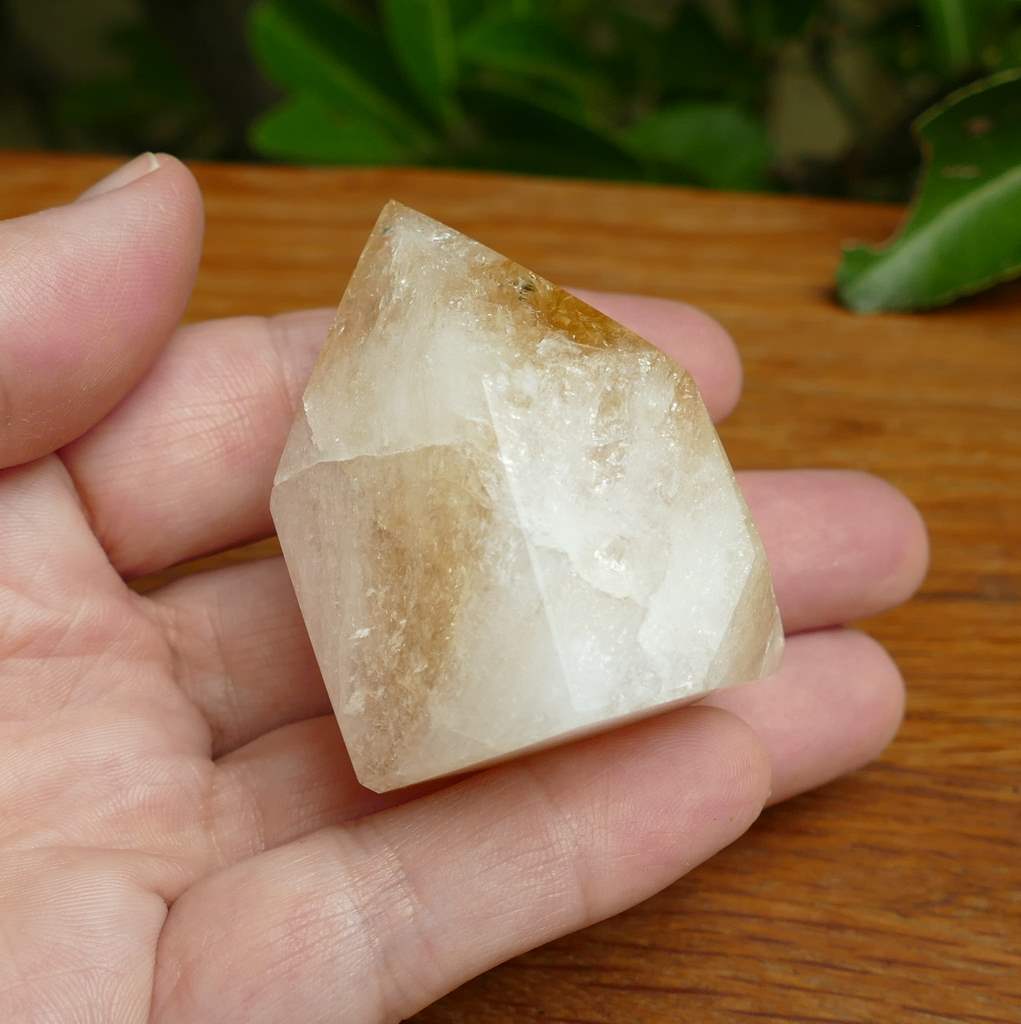 citrine baked polished point