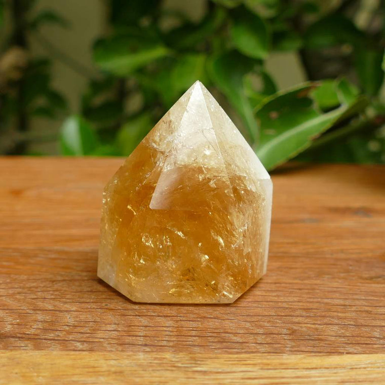 citrine baked polished point