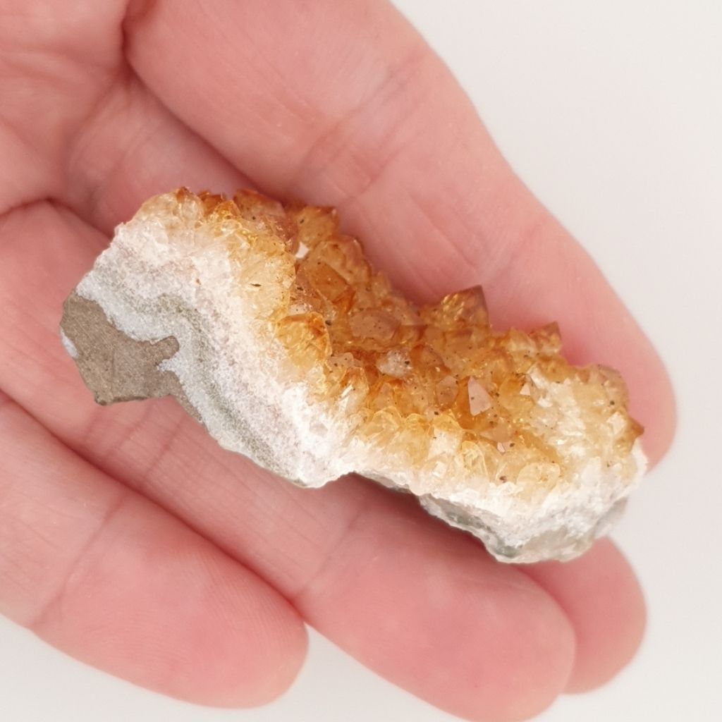 small citrine cluster