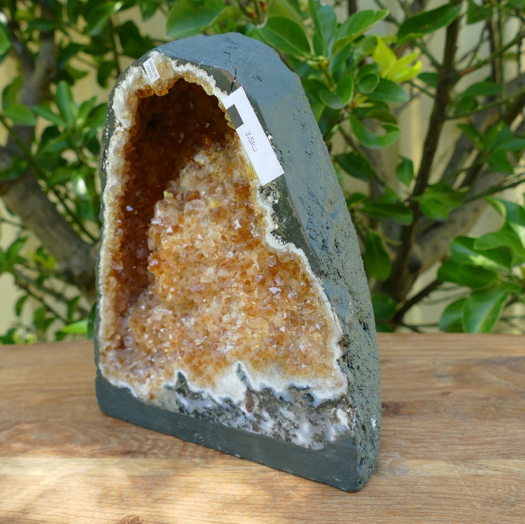 citrine crystal geode cave