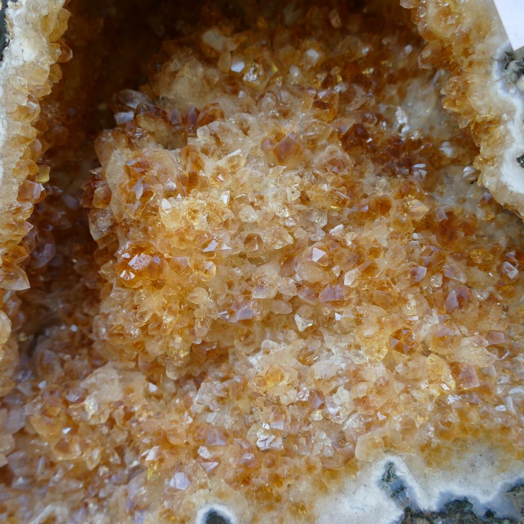 citrine crystal geode cave