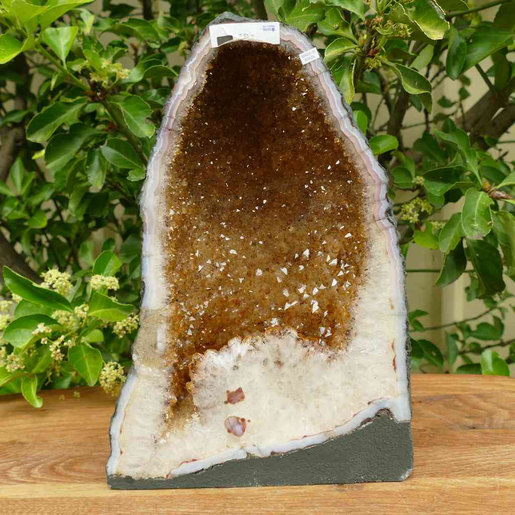 citrine crystal geode cave