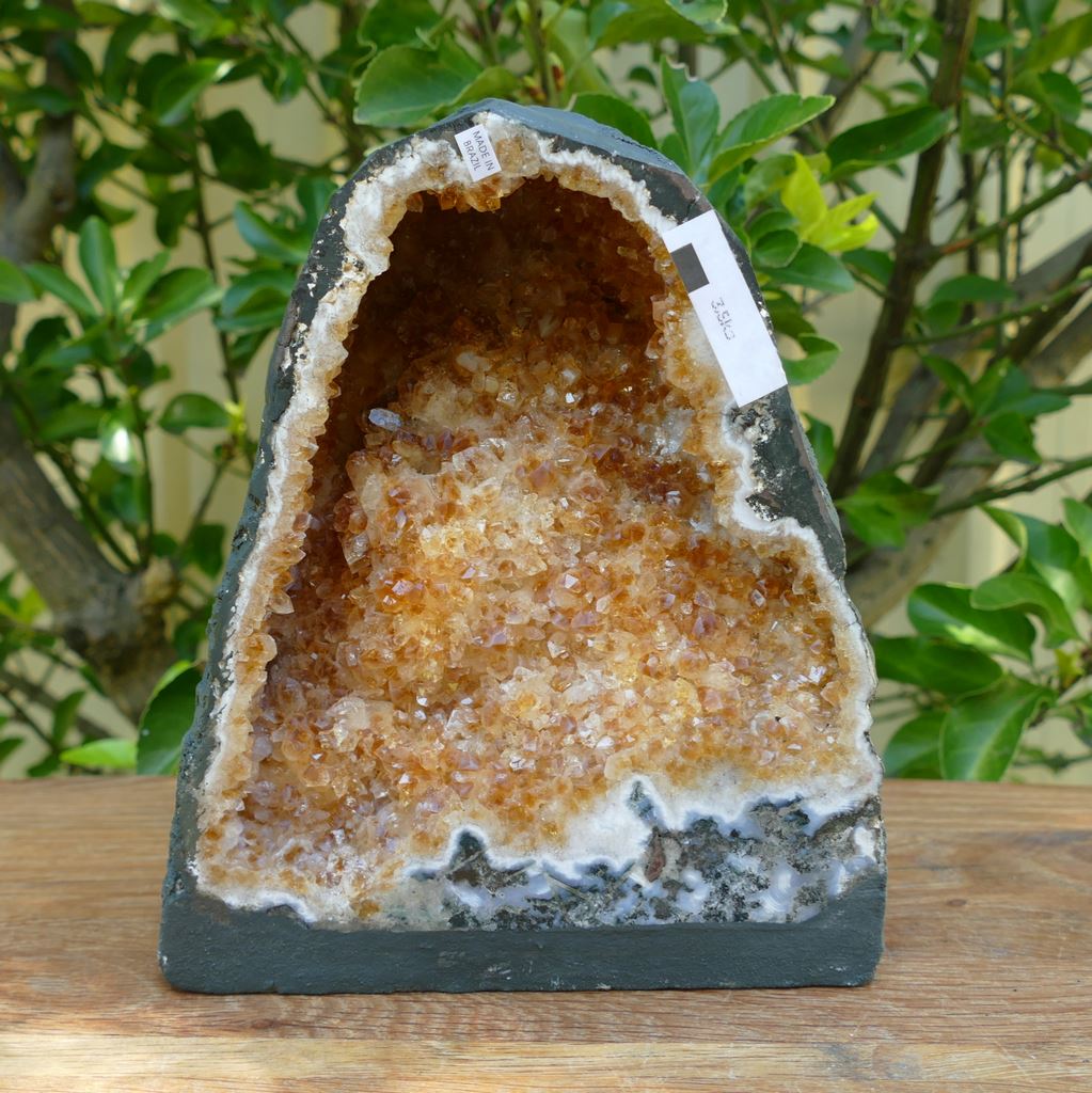 citrine crystal geode cave