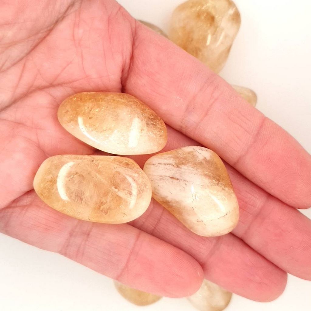 citrine tumble stones