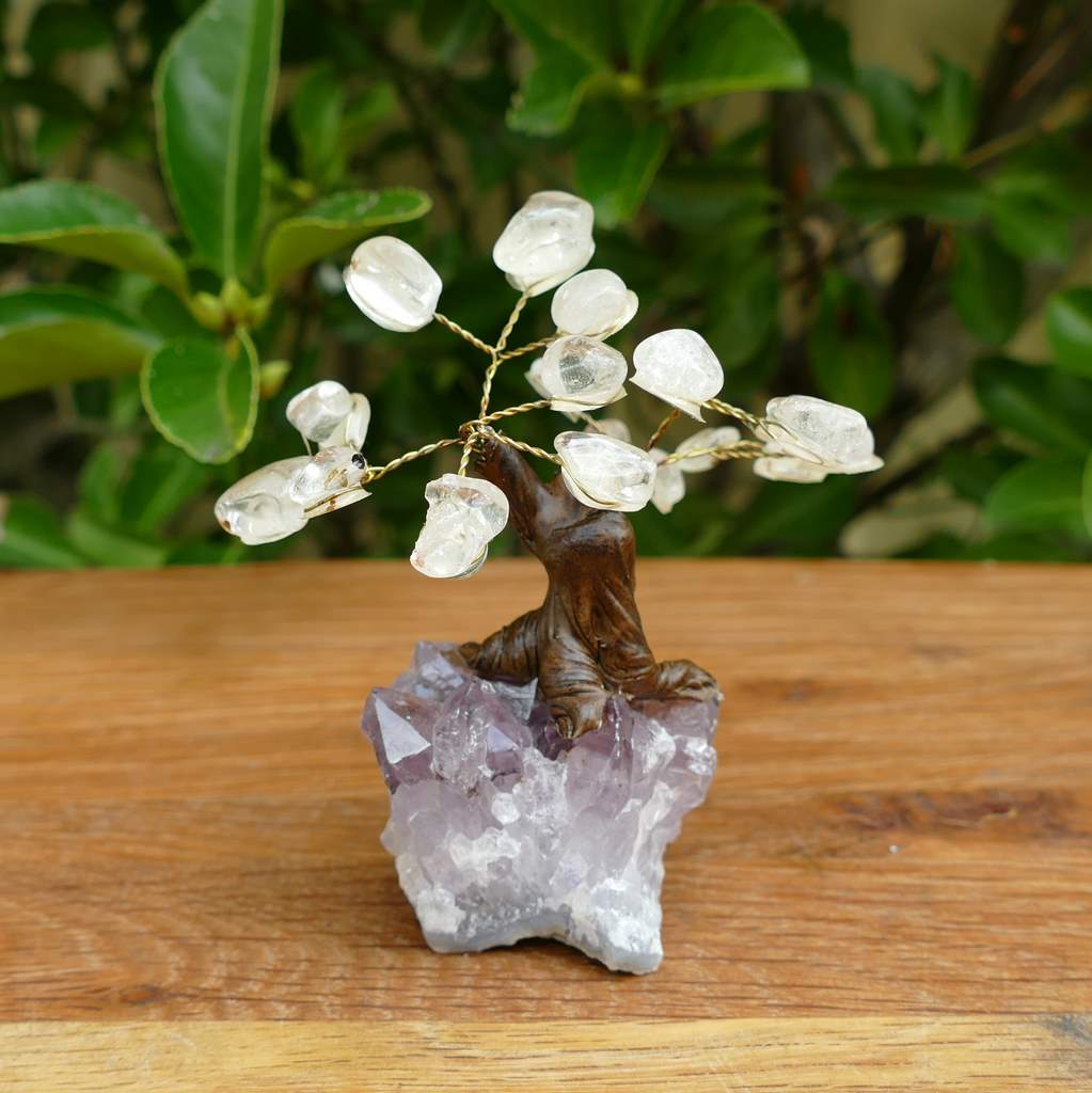clear quartz bonsai gem tree