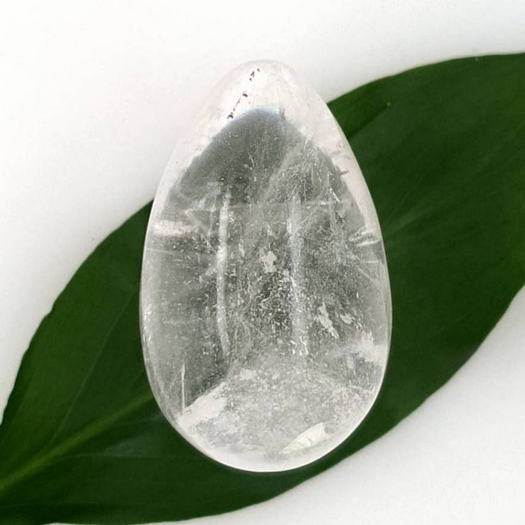 clear quartz crystal egg