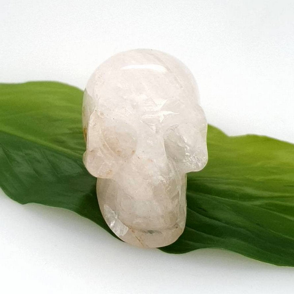 clear quartz crystal skull