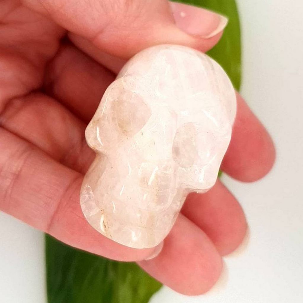 clear quartz crystal skull