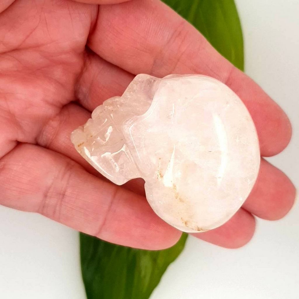 clear quartz crystal skull