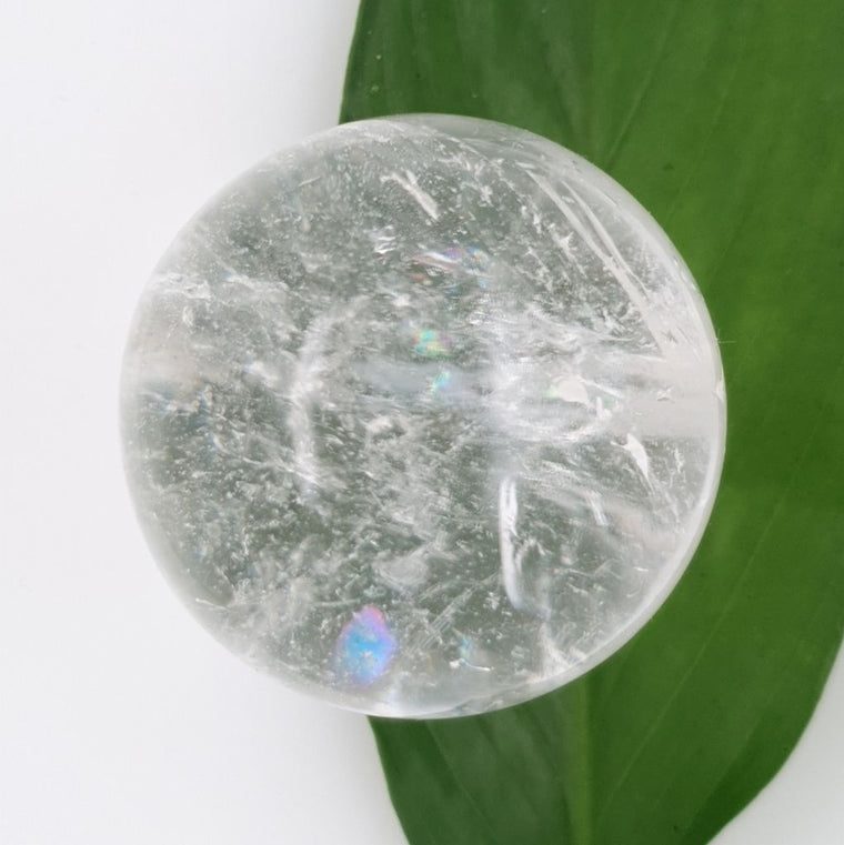 clear quartz crystal sphere