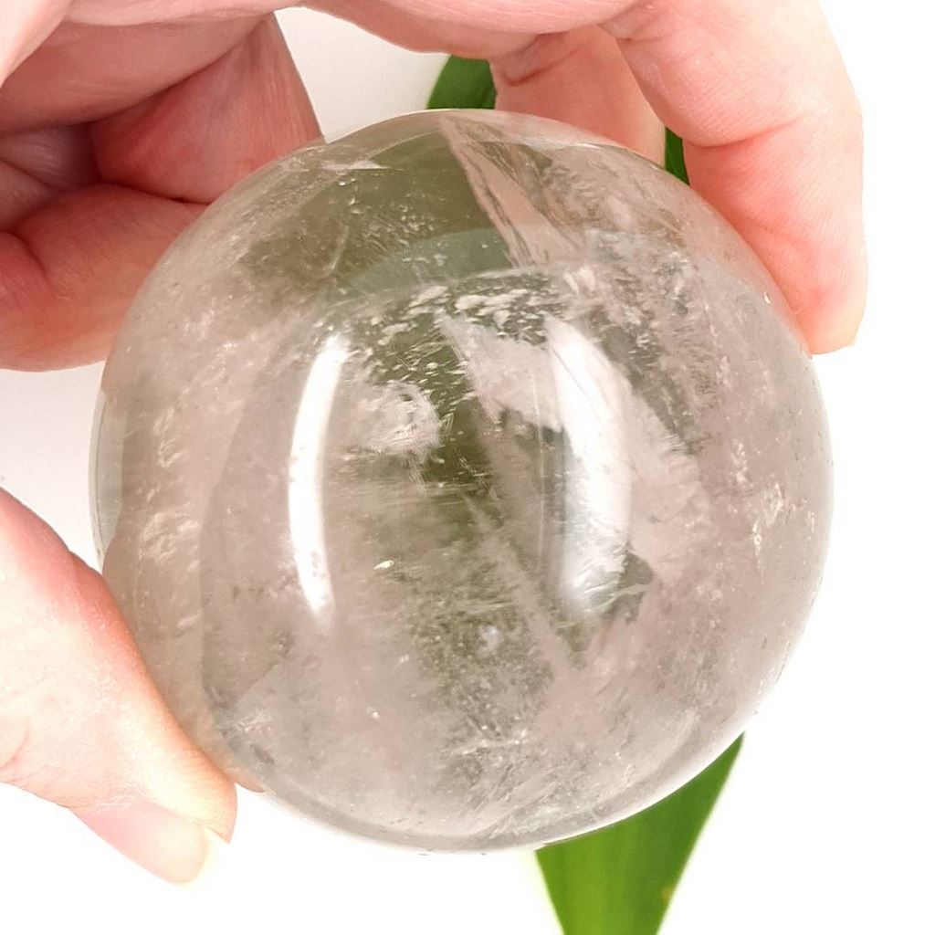 clear quartz crystal sphere ball