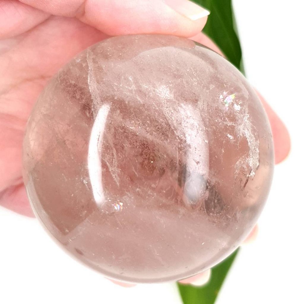 clear quartz crystal sphere ball