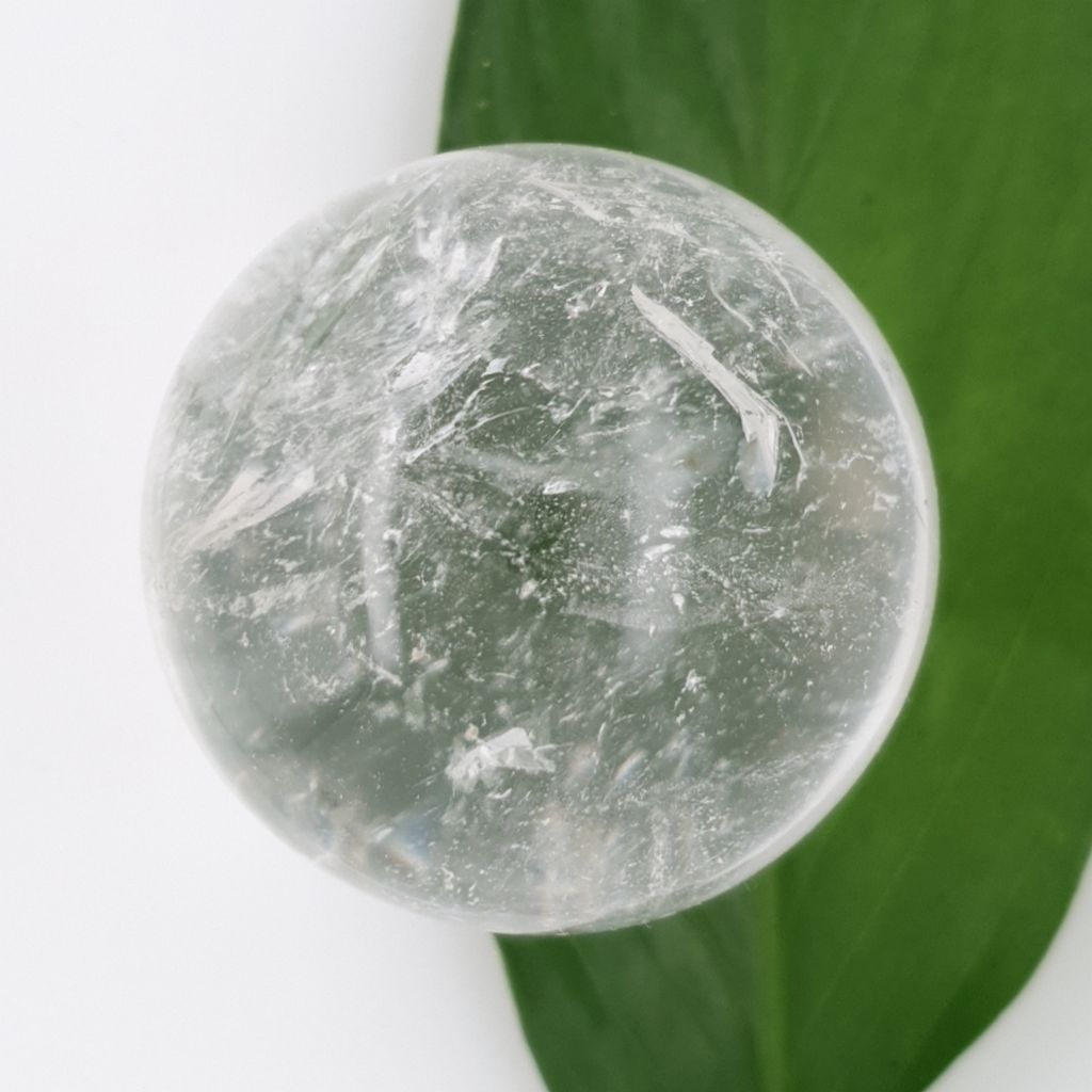 clear quartz crystal sphere