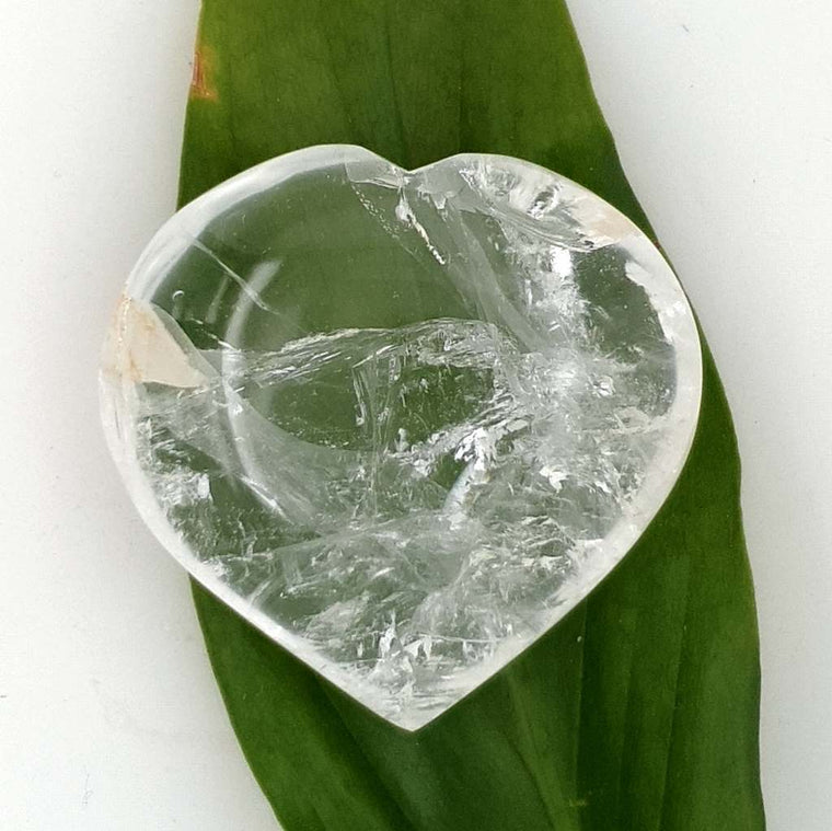 clear quartz hearts