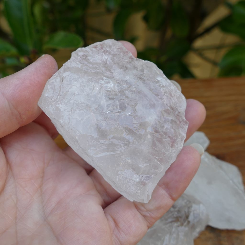 clear quartz natural chunks