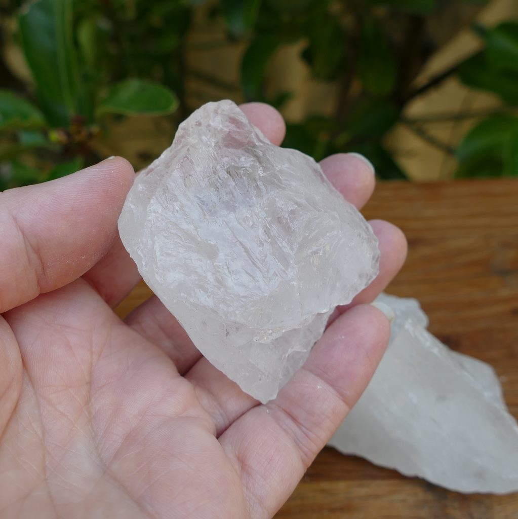 clear quartz natural chunks