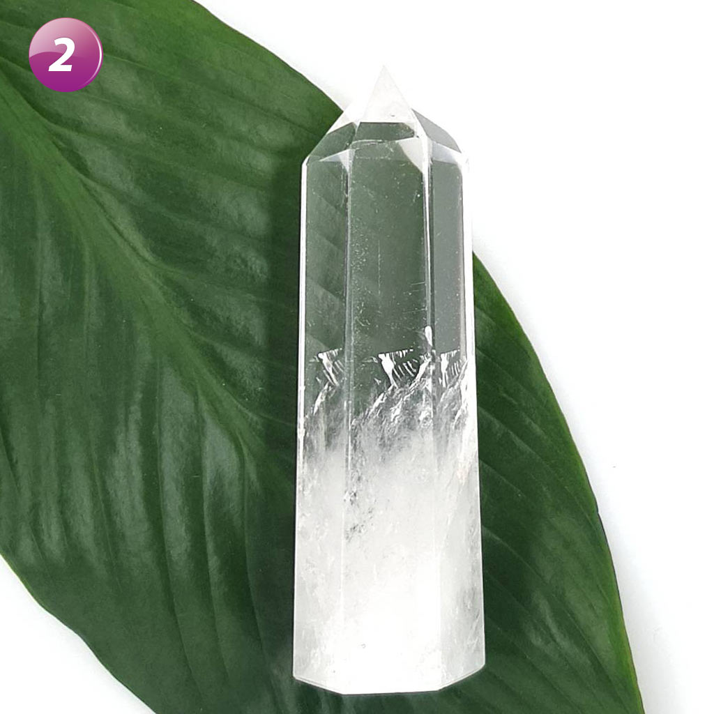 clear quartz pencil points