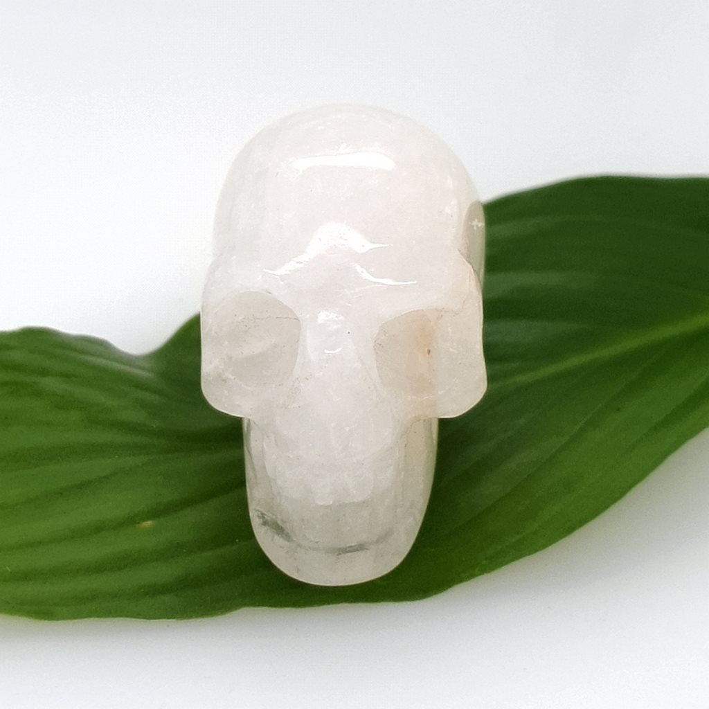 clear quartz crystal skull