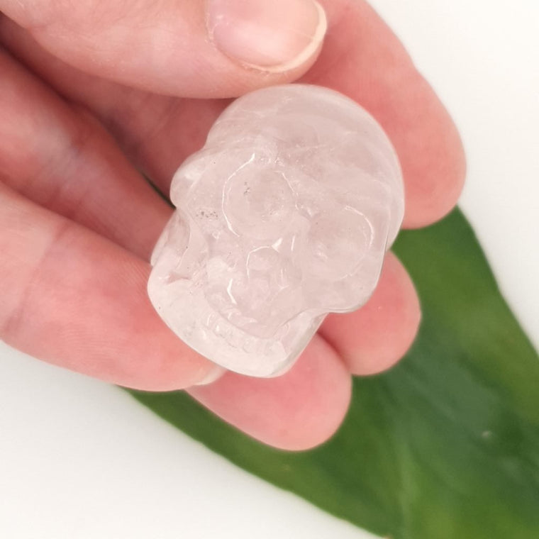 clear quartz crystal skull