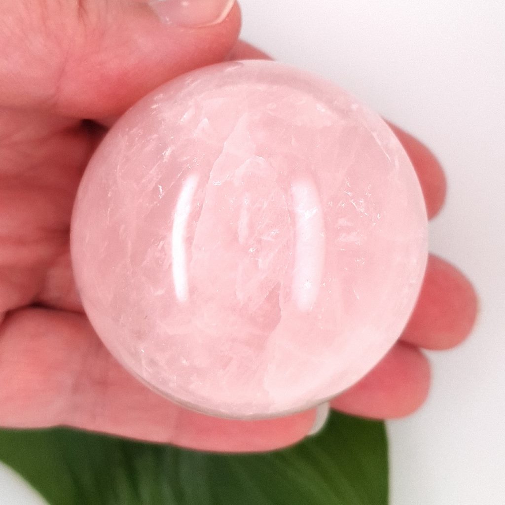 Rose Quartz Crystal Sphere - 220grams