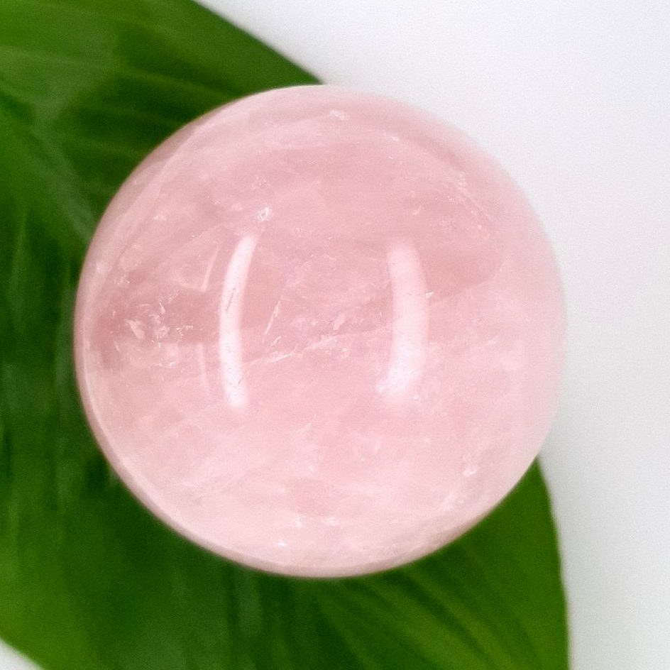 Rose Quartz Crystal Sphere - 220grams