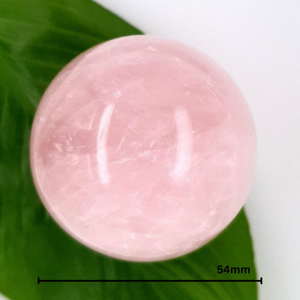 Rose Quartz Crystal Sphere - 220grams