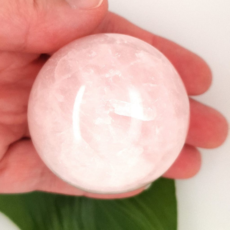 Rose Quartz Crystal Sphere - 220grams