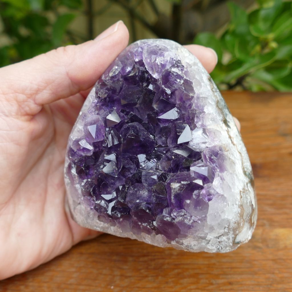 amethyst cluster cut base