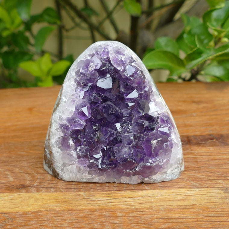 amethyst cluster cut base