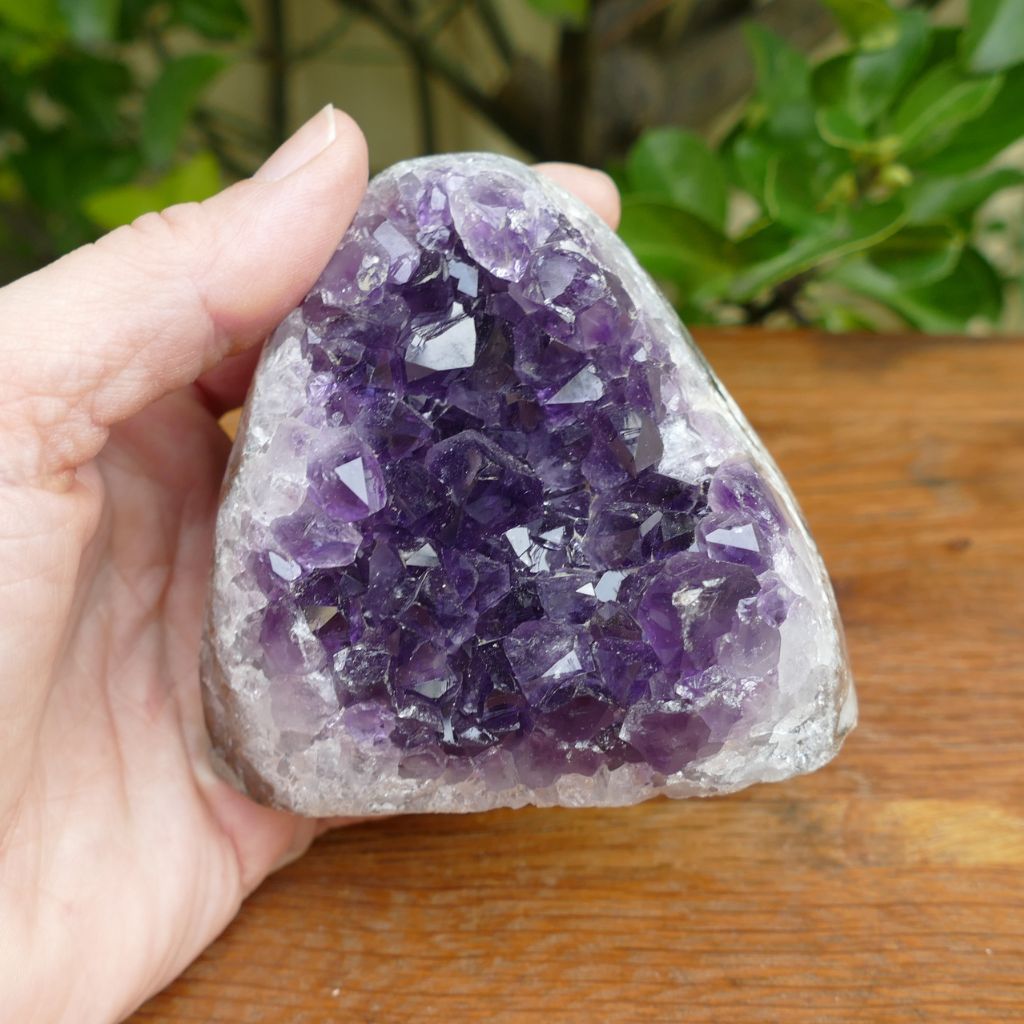 amethyst cluster cut base