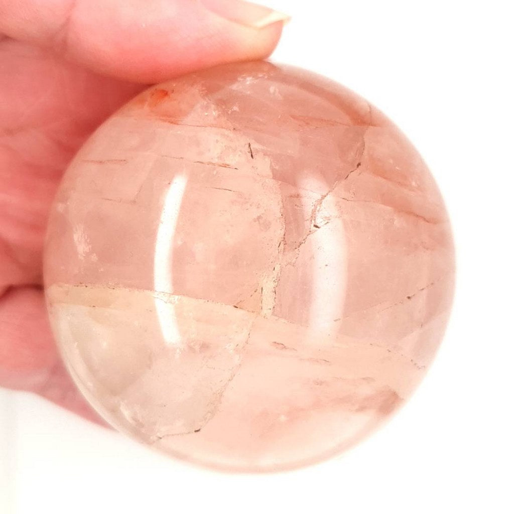 fire quartz crystal sphere