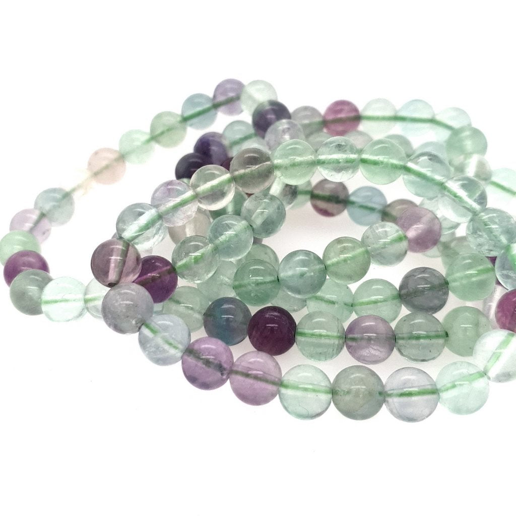 fluorite bead bracelet