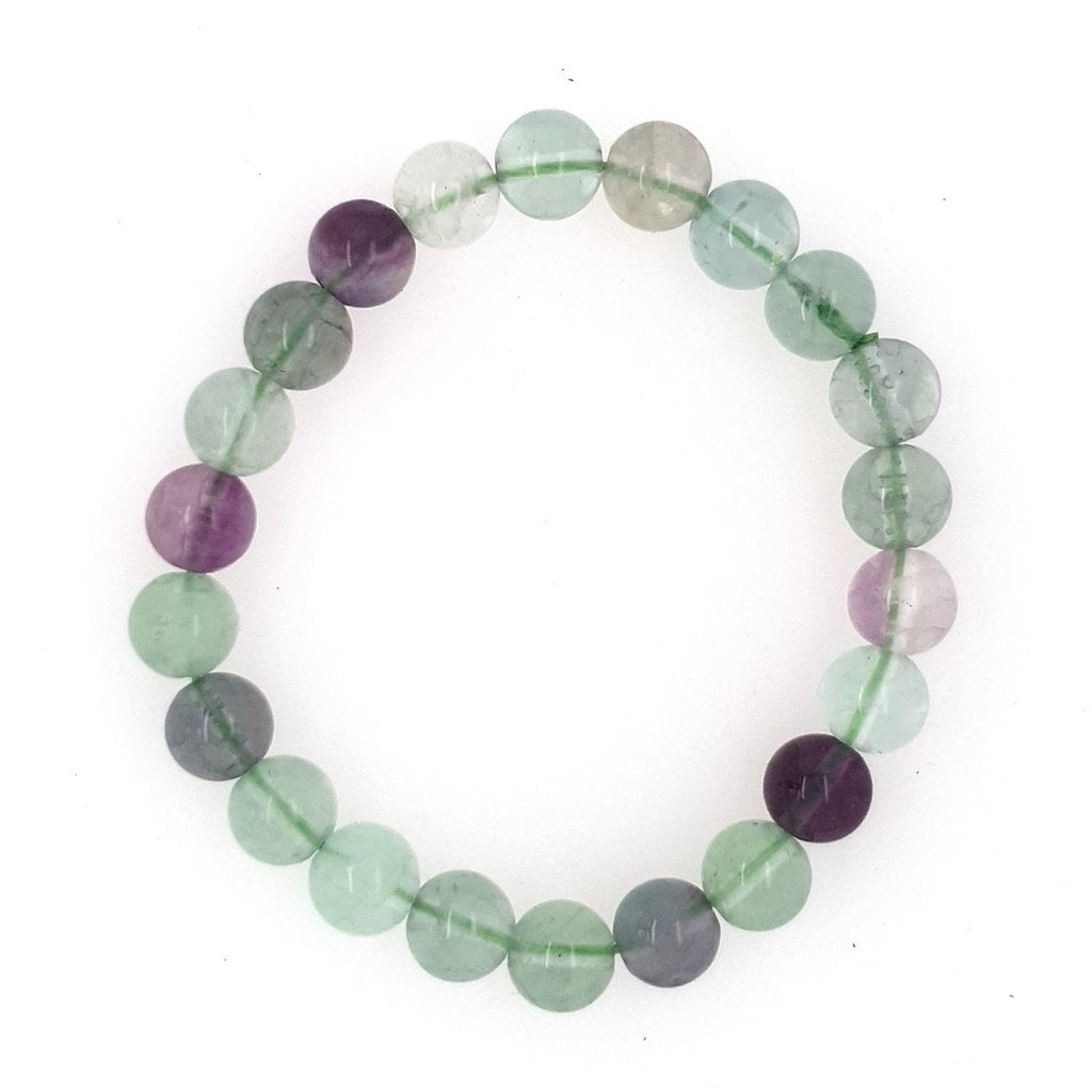 fluorite bead bracelet