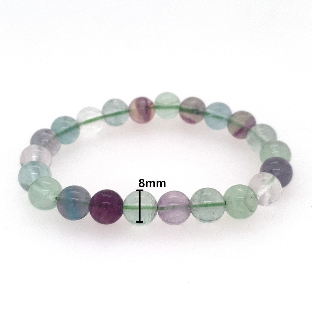 fluorite bead bracelet