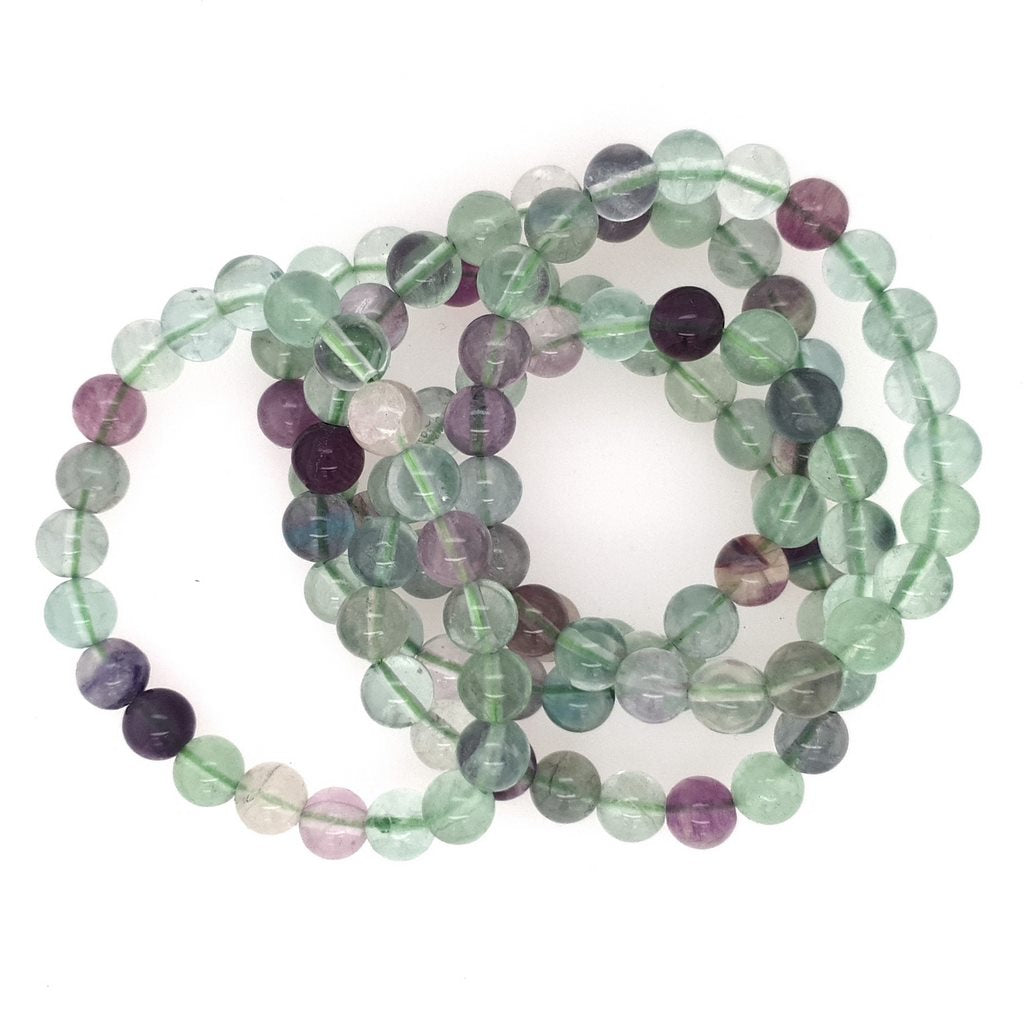 fluorite bead bracelet