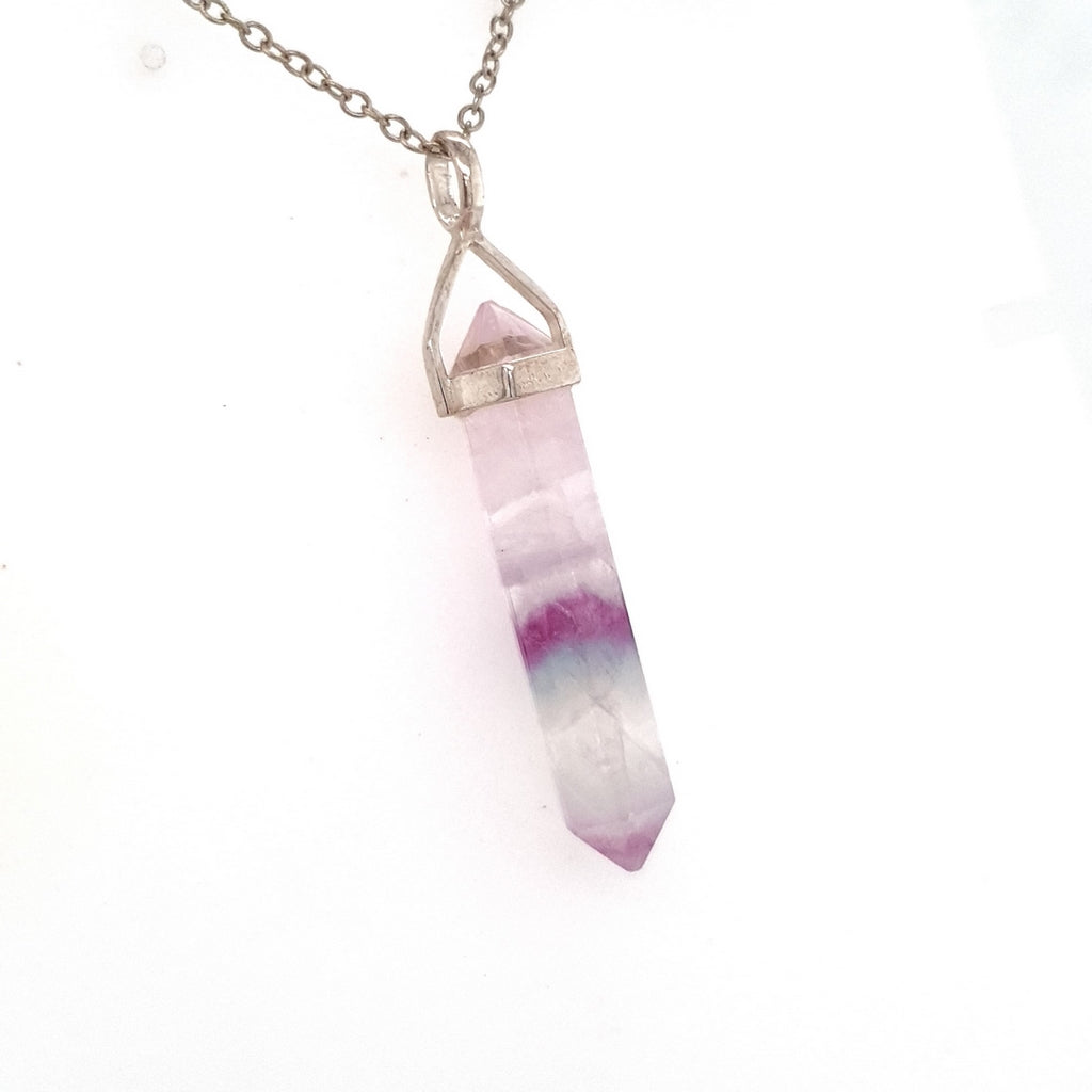 fluorite crystal pendant