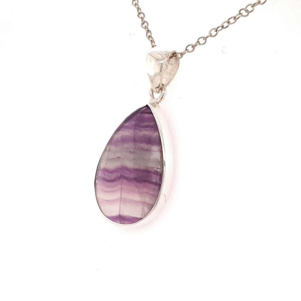 fluorite crystal pendant