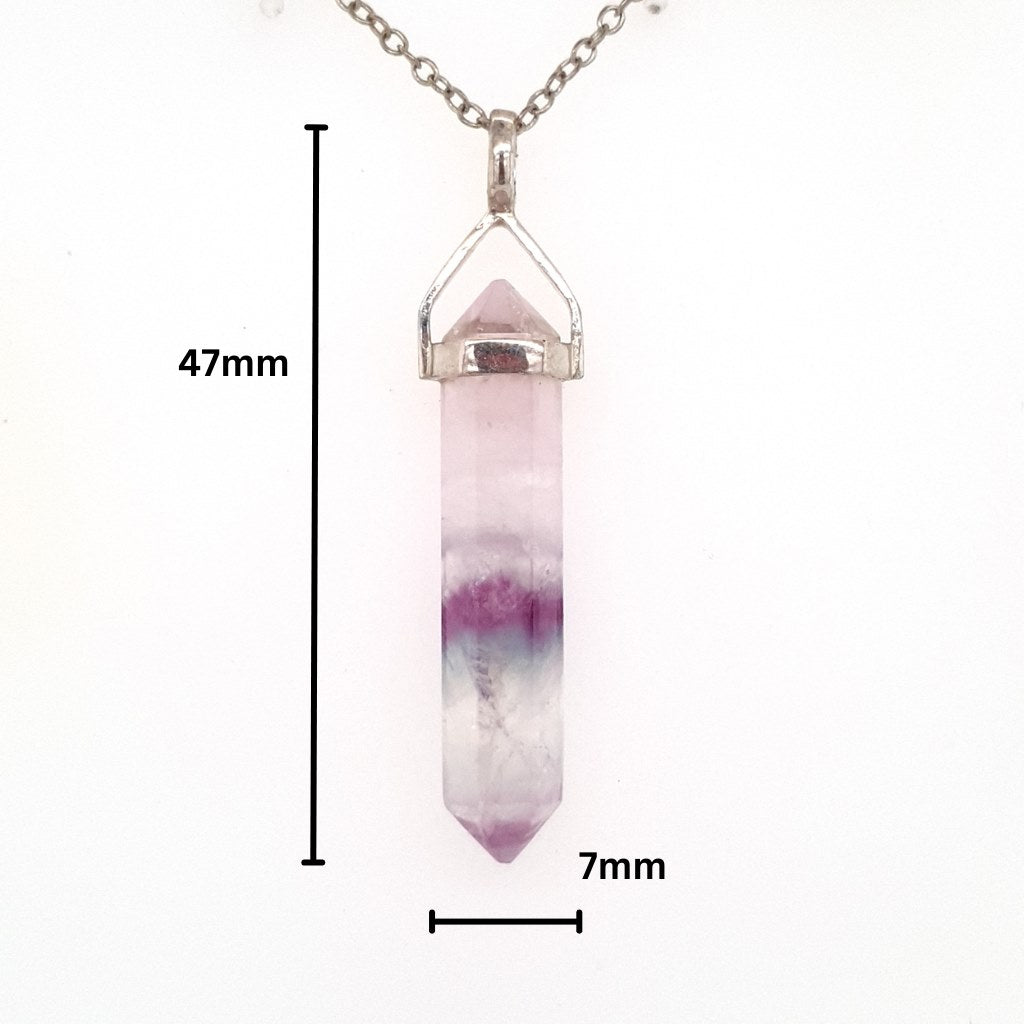 fluorite crystal pendant