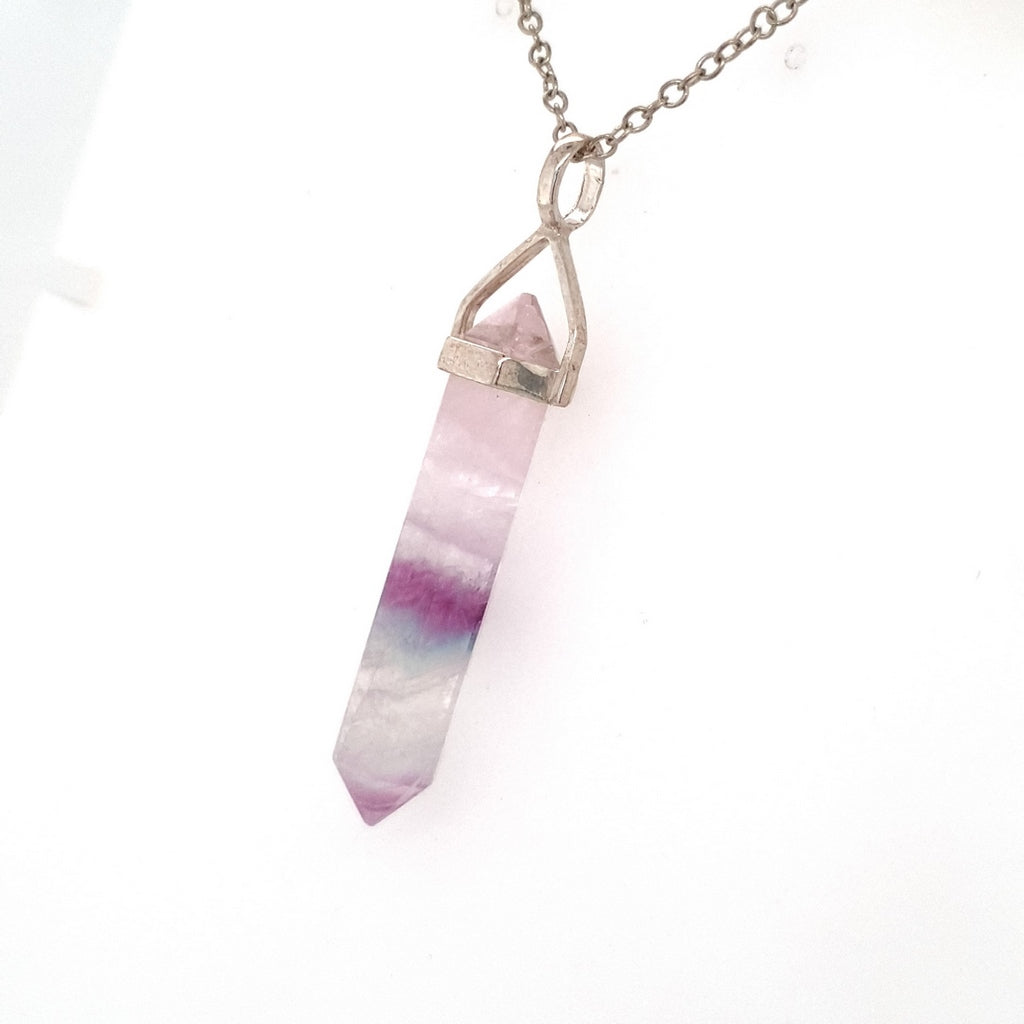 fluorite crystal pendant