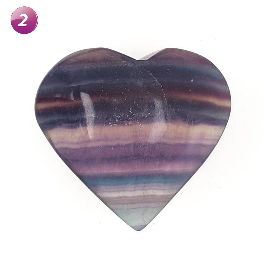 Fluorite Crystal Hearts