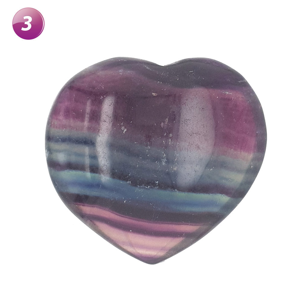 Fluorite Crystal Hearts