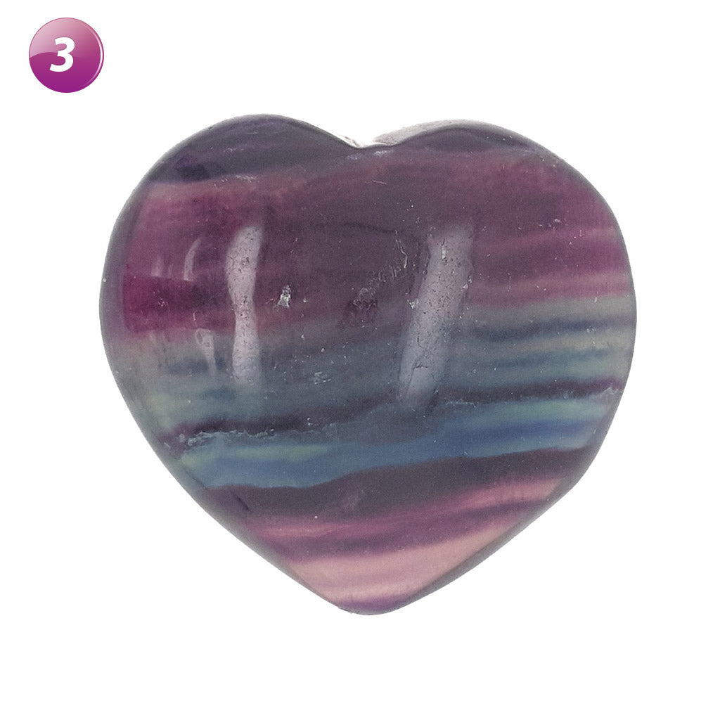 Fluorite Crystal Hearts