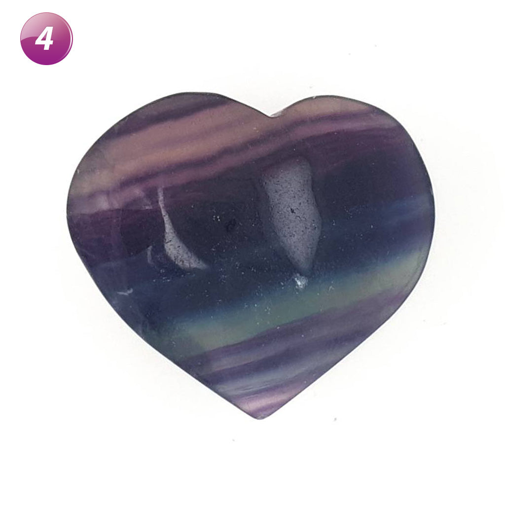 fluorite crystal hearts