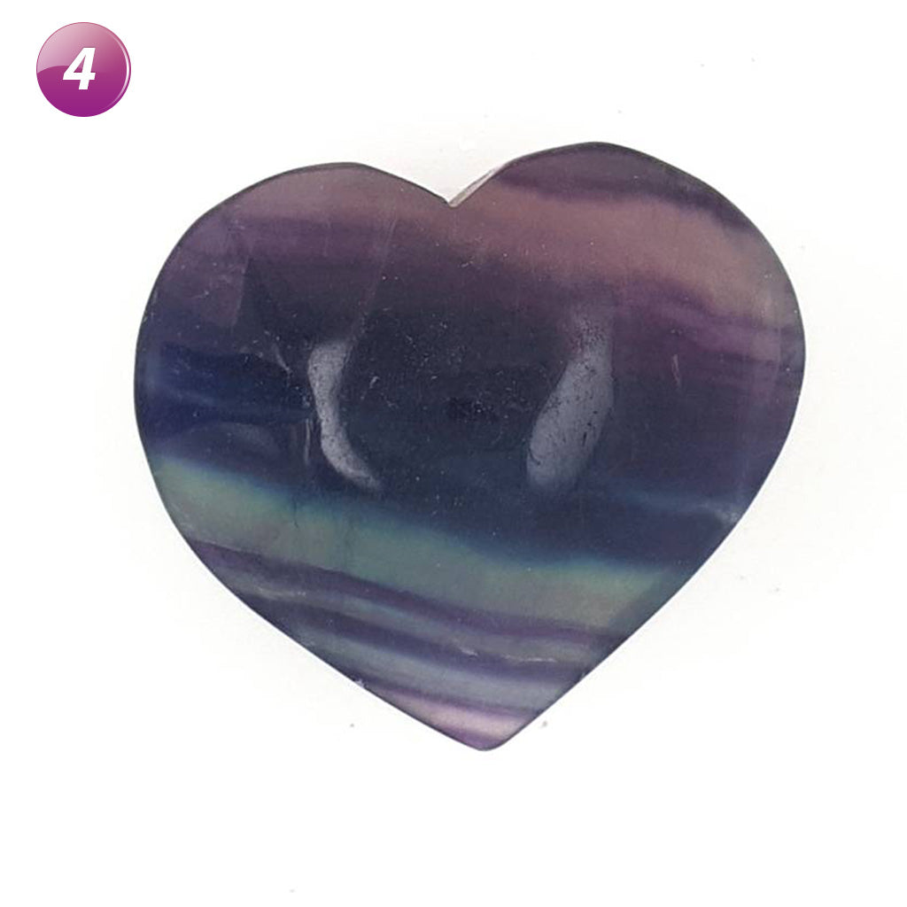 fluorite crystal hearts