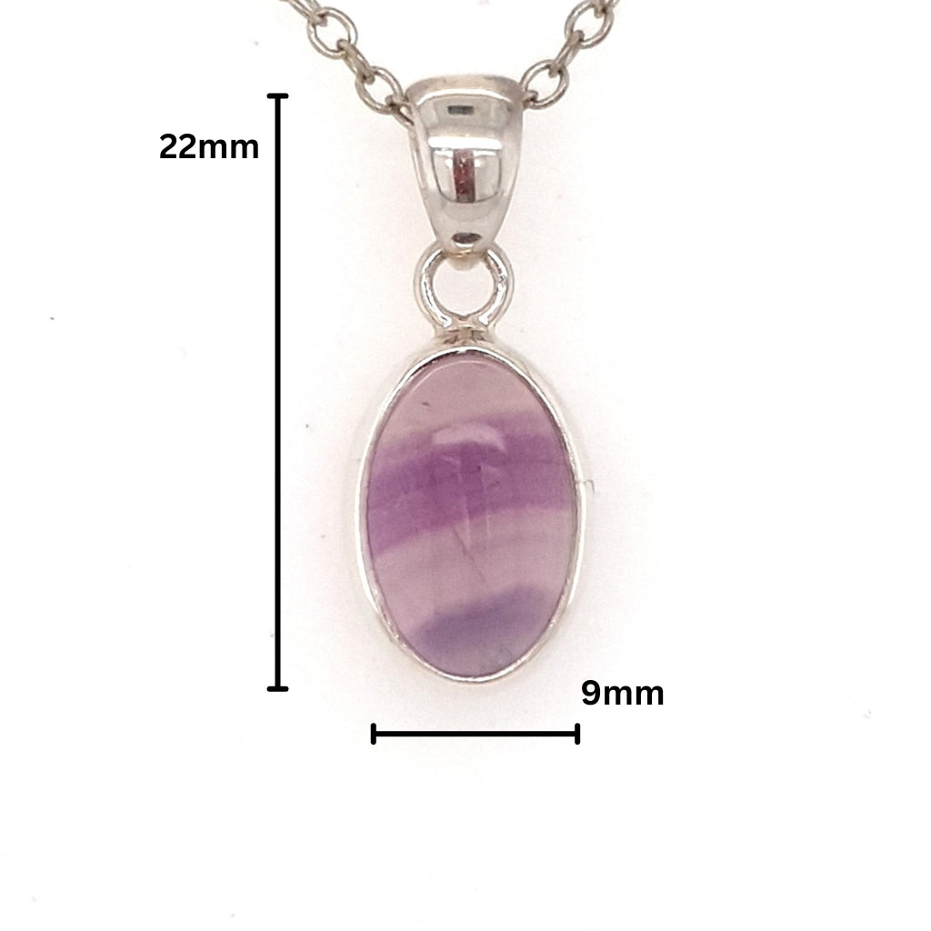 small fluorite pendant