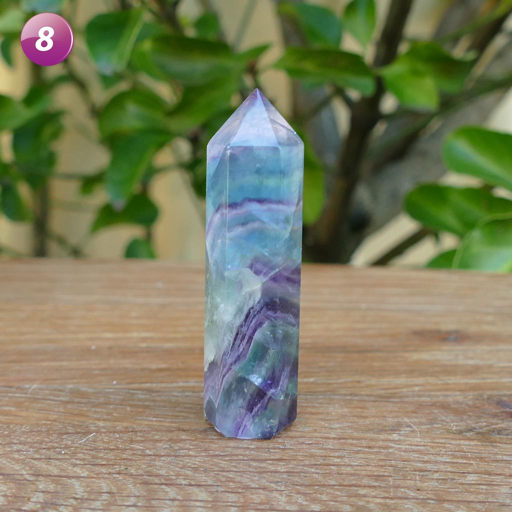 fluorite crystal point