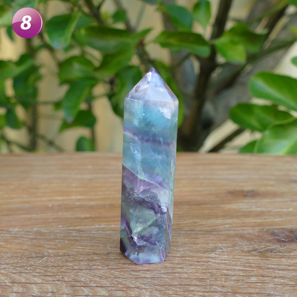 fluorite crystal point